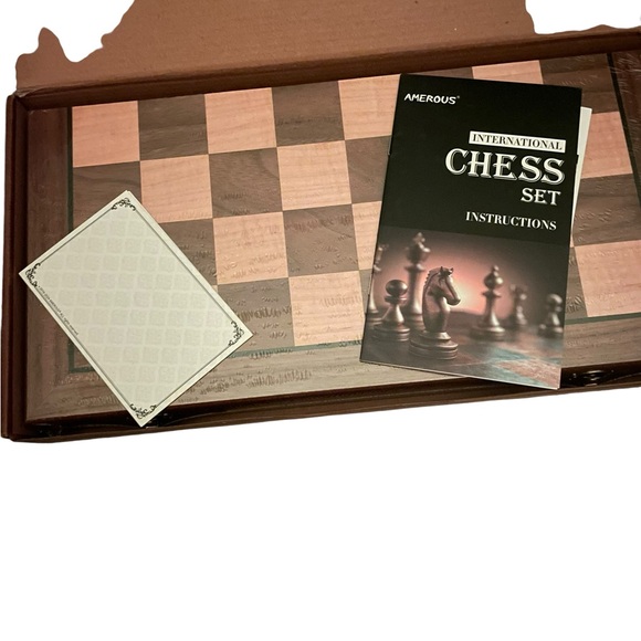 AMEROUS 15 Inch Magnetic Wooden Chess Set NWT - Picture 3 of 8